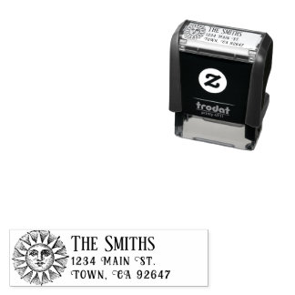 Katoen retour Adres Sun Self-Inking Stamp Zelfinktende Stempel