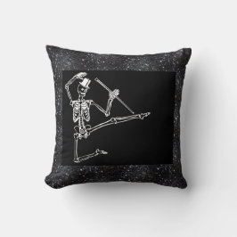 Katoen Sierkussen, 16 x 16 inch DANCING SKELETON Kussen