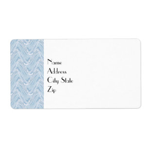 Katoen Snoep Blauw Abstract Etiket