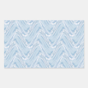 Katoen Snoep Blauw Abstract Rechthoekige Sticker