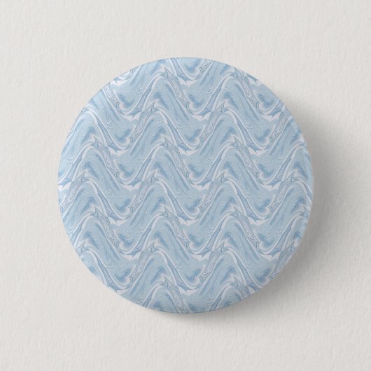 Katoen Snoep Blauw Abstract Ronde Button 5,7 Cm (Voorkant)