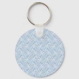 Katoen Snoep Blauw Abstract Sleutelhanger