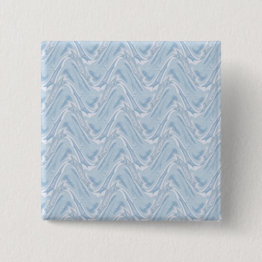 Katoen Snoep Blauw Abstract Vierkante Button 5,1 Cm (Voorkant)