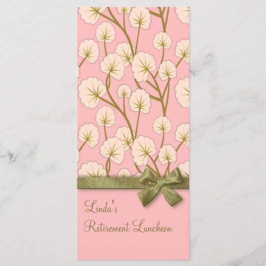 Katoen Snoep Boeket Pensioen Party Programma (Voorkant)