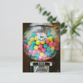 Katoen Snoep Briefkaart (Staand voorkant)