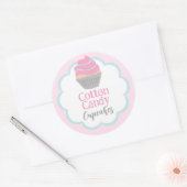 Katoen Snoep Cupcake Scallop Label (Envelop)