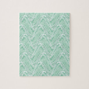 Katoen Snoep Groen Abstract Legpuzzel