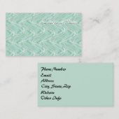 Katoen Snoep Groen Abstract Visitekaartje (Voorkant / Achterkant)