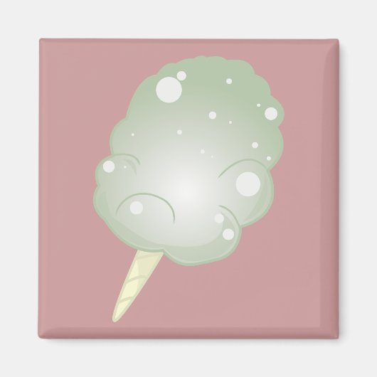 Katoen Snoep - Groen Magneet (Voorkant)