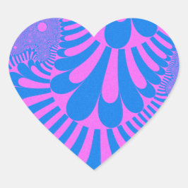 Katoen Snoep Loop Hart Sticker