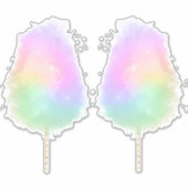 Katoen snoep pastel regenboogliter schattig sticker (Voorkant)