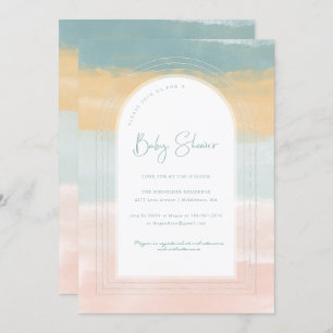 Katoen Snoep RegenboogBaby shower Kaart