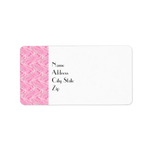 Katoen Snoep Roze Abstract Etiket