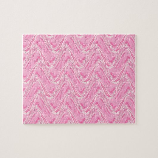 Katoen Snoep Roze Abstract Legpuzzel (Horizontaal)