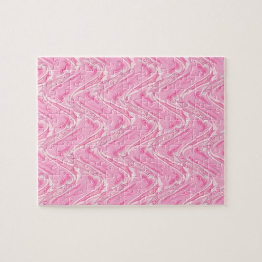Katoen Snoep Roze Abstract Legpuzzel (Horizontaal)
