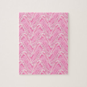 Katoen Snoep Roze Abstract Legpuzzel