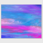 Katoen Snoep Roze/Blauw gemarmerd Cadeaupapier (Vlak)