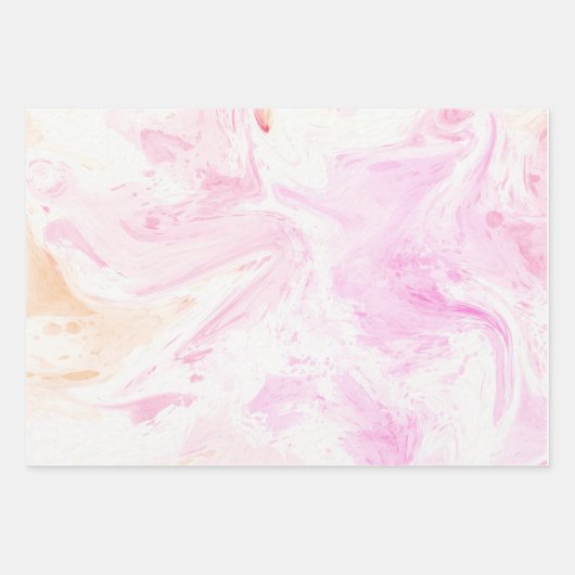 Katoen Snoep Roze Paars Inpakpapier Vel (Voorkant 2)