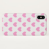 Katoen Snoep Roze polka harten wit Case-Mate iPhone Case (Achterkant (horizontaal))