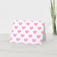 Katoen Snoep Roze polka harten wit
