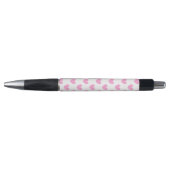 Katoen Snoep Roze polka harten wit Pen (Voorkant)