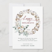 Katoen ventilatorvakantiegang Kaart met QR-code (Voorkant)