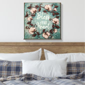 Katoen, zonder hart, met ruw, gerasterd Canvas (Insitu (Slaapkamer))