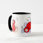 Katoenballen Ringer Mok (Voorkant links)