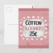 Katoenbloeiers 25 cent Briefkaart (Voorkant / Achterkant)