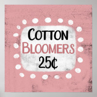 Katoenbloeiers 25 Cents Poster Wall Art