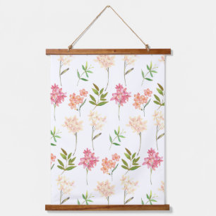 Katoenbloemen traditioneel, wazig patroon hangend wandkleed