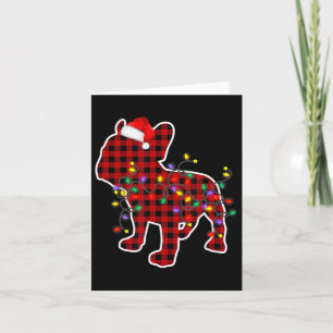 Katoenen Franse Bulldog Kerst Pijama Familie Hond Kaart