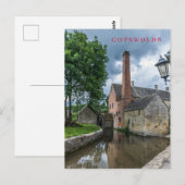 Katoenen onderste briefkaart van het uitzicht van (Voorkant / Achterkant)