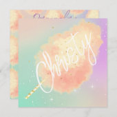 Katoenen snoep sterstof perzik blauwgroen paarse p (Voorkant / Achterkant)