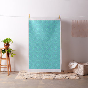 Katoenen stof Blue Wave Zig Zag Print Patroon