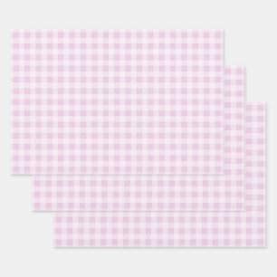 Katoenen Suikerspin Gingham Inpakpapier Vellen