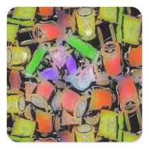 KATOENROLLEN PATROON STICKER