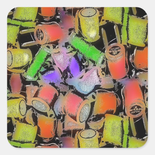 KATOENROLLEN PATROON STICKER (Voorkant)