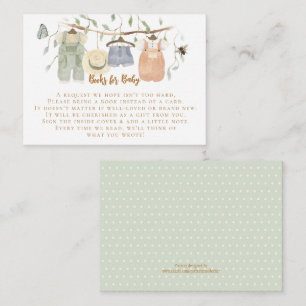 Katoentrekkerjongen Baby shower voor het maken van Informatiekaartje