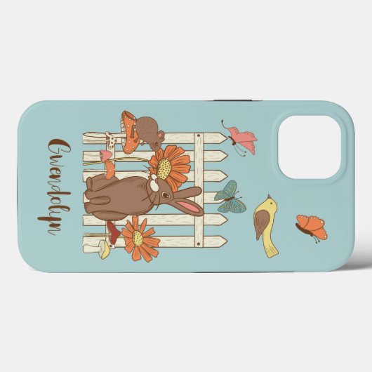 katoenvogels en dieren op maat Case-Mate iPhone case (Achterkant (horizontaal))
