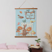  katoenvogels en dieren op maat hangend wandkleed (Slaapkamer)