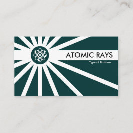 Katoomstraling - Donkergroen Blauwgroen Visitekaartje