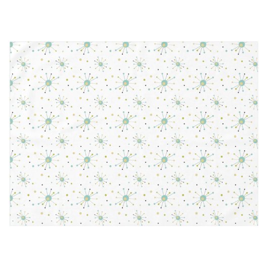Katoomtijdperk van begin burst Pattern Mid Century Tafelkleed (Voorkant (Horizontaal))
