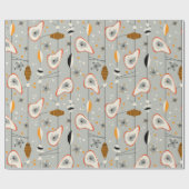 Katoomwrapppapier uit de middeleeuwen van de eeuw cadeaupapier (Vlak)