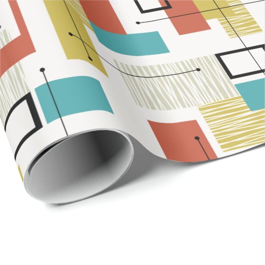 Katoomwrapppapier uit de middeleeuwen van de eeuw cadeaupapier (Rol Hoek)