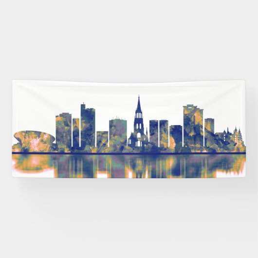 Katowice Skyline Spandoek (Horizontaal)