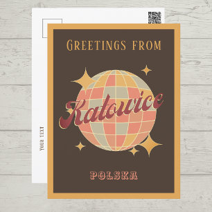 Katowice Stad Polen Retro  Briefkaart