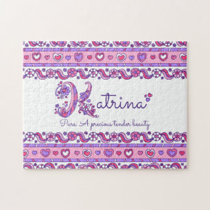 Katrina nom signifiant puzzle rose violet