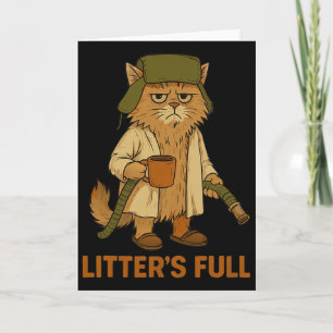Katrol Vol Grappige Kattenliefhebbers Kerstmis Xma Kaart