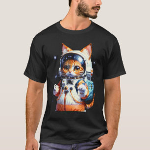 Katronaut Kat Astronaut ruimte kat 3 T-shirt
